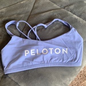 Peloton Lululemon free to be bra (serene blue)